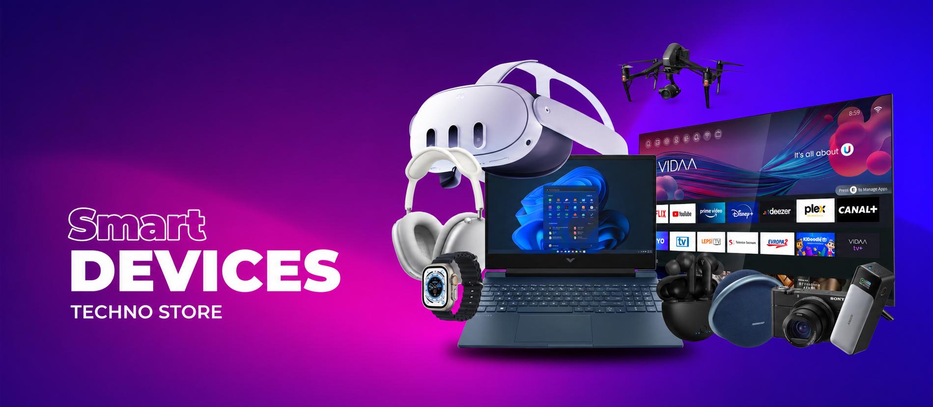 Smart devices techno store banner