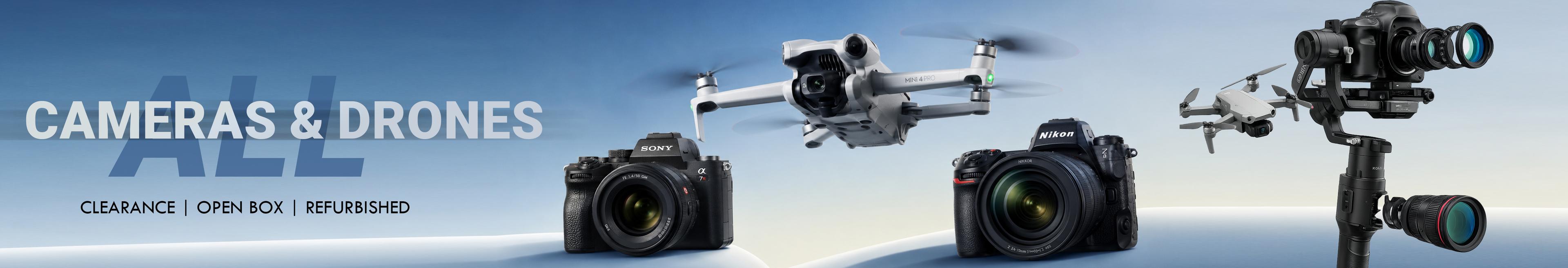 Cameras & Drones category banner