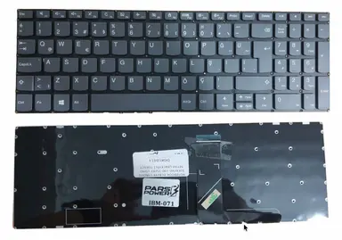 Lenovo 320-15AST 320-15IKB V330-15IKB Notebook Keyboard, Smoke Gray, Turkish